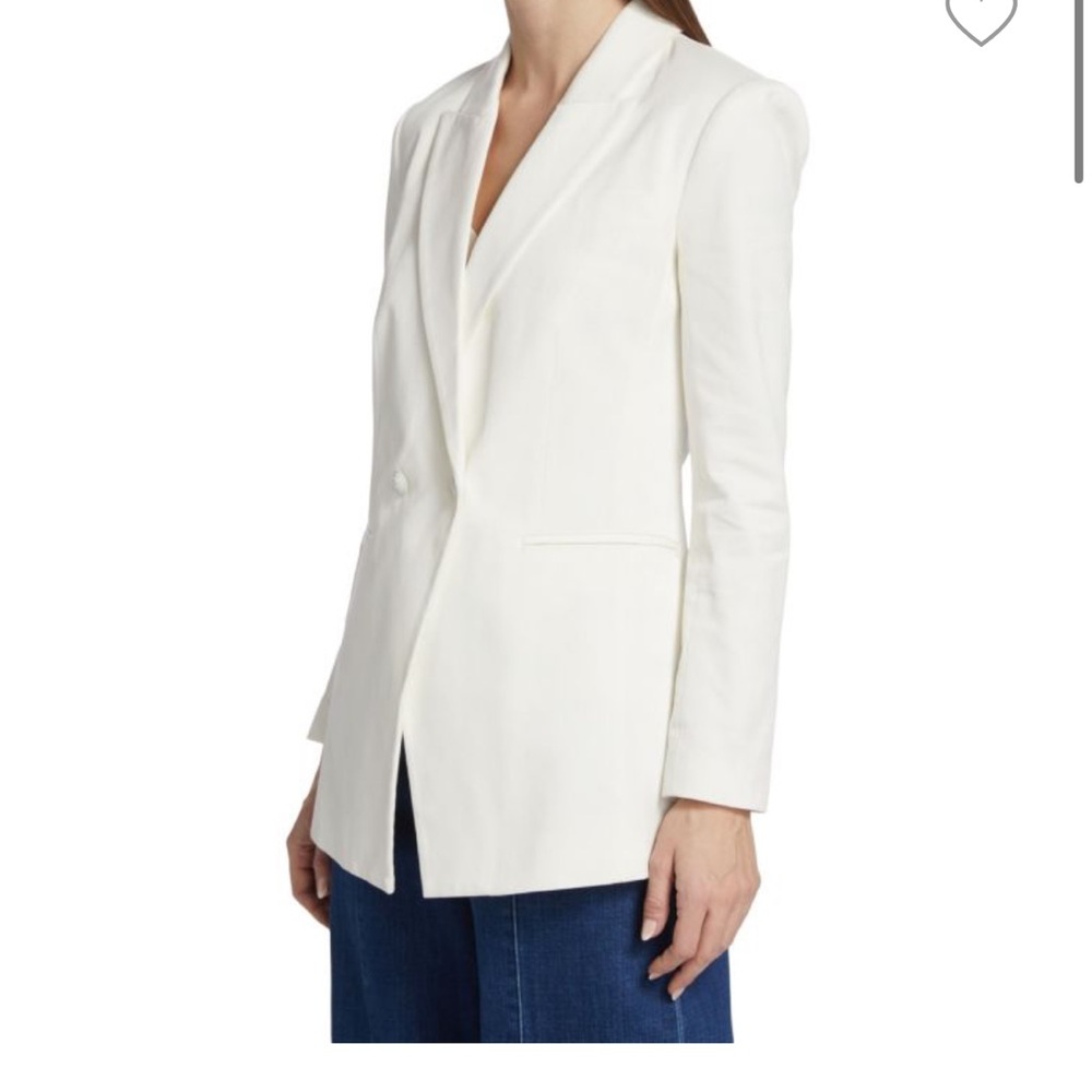 L’Agence Ivory Nellie Oversized Double Breasted Blazer